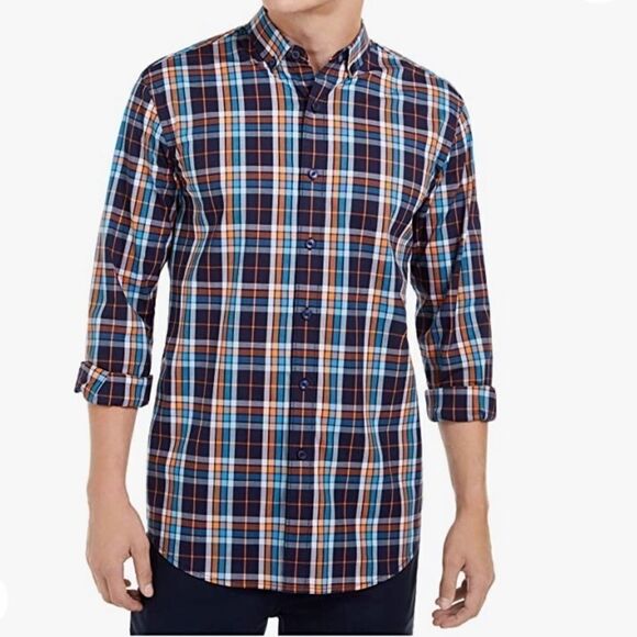 Club Room Men’s Plaid Button Down Shirt - Picture 1 of 6
